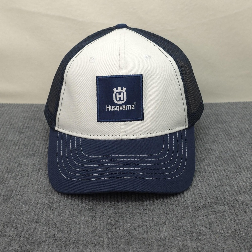 Husqvarna Hat Cap‎ Snap Back Mens One Size Blue Trucker Workwear Logger Chainsaw